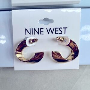 Nine West Twisted Gold Earrings
